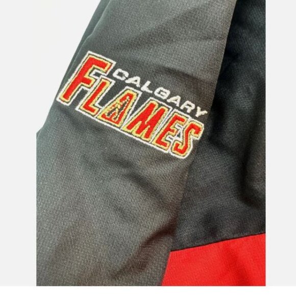 Reebok Hockey Calgary Flames Reversible Jacket Men's Size Large NHL Center Ice - Picture 9 of 12